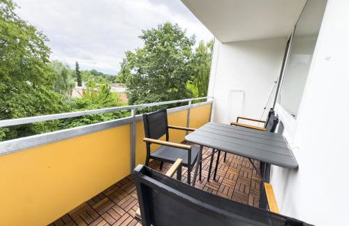 Messe-Apartment für 5 Gäste mit Balkon und Lift - Foto 26