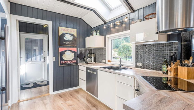 6 Person Holiday Home in Norre Nebel - Foto 4, Cocina privada