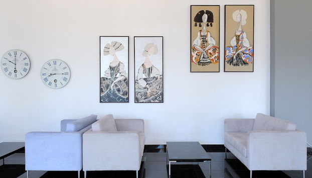 Zona de estar del vestíbulo