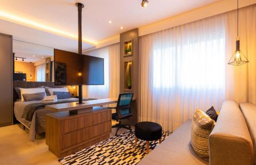 Luxuoso Apto Em Frente Ao Shopping Curitiba - Piscina, Academia e Sauna - Foto 58