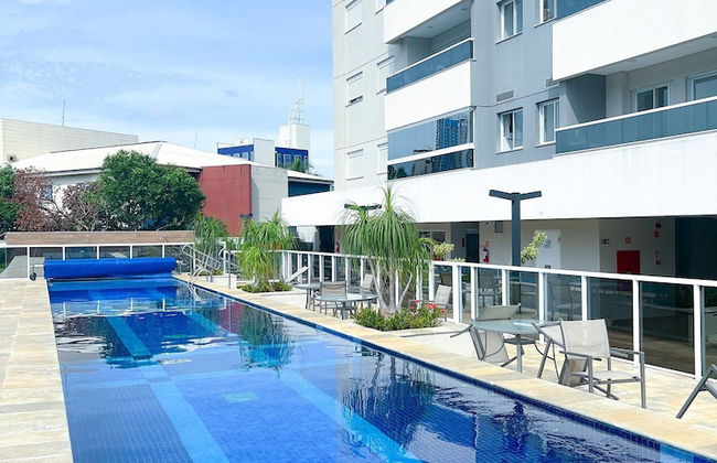 Apto Moderno com Vista Fantástica do Flamboyant - Foto 43