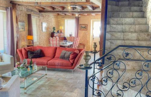 Gîte de charme XVIIe siècle avec jardin clos, balnéo, terrasse panoramique et WIFI près du Château de Villandry - FR-1-381-471 - Foto 13