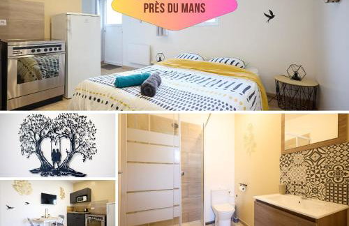 Cocon Jacuzzi privatif - à 5 min du Mans - Foto 3