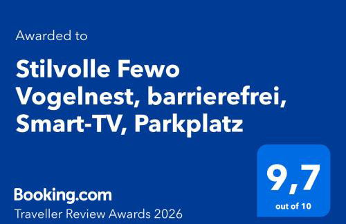 Stilvolle Fewo Vogelnest, barrierefrei, Smart-TV, Parkplatz - Photo 2
