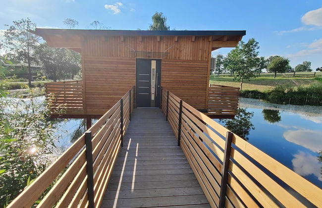 TinyHousebeiDresden spektakuläres winziges Häuschen auf Stelzen im Pferdeteich, Kaminofen, umlaufende Terrasse - Nähe Sächsische Schweiz - Foto 2