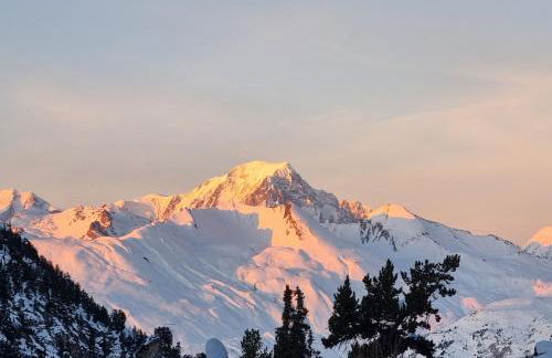 Arcs 1950 Appartement Luxe type chalet 5 à 7 personnes Vue imprenable sur le Montblanc skis aux pieds - Photo 39
