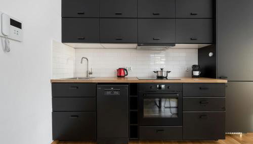 Spacious Apartment in Wrocław with Large Terrace and 2 Parking Spaces by Noclegi Renters - Foto 4, stove