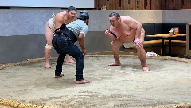 Learning all about sumo wrestling