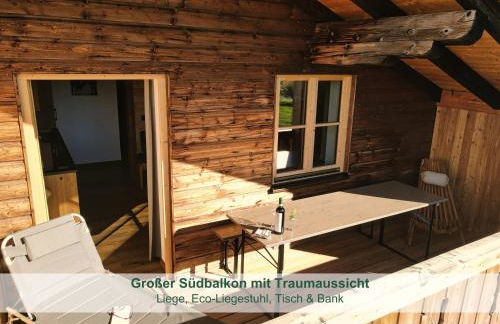 Chalet - Ferienwohnungen - Biohof Stöger - Panoramasüdbalkon - grandiose Aussicht auf See, Berge und Schloss Neuschwanstein - Foto 11
