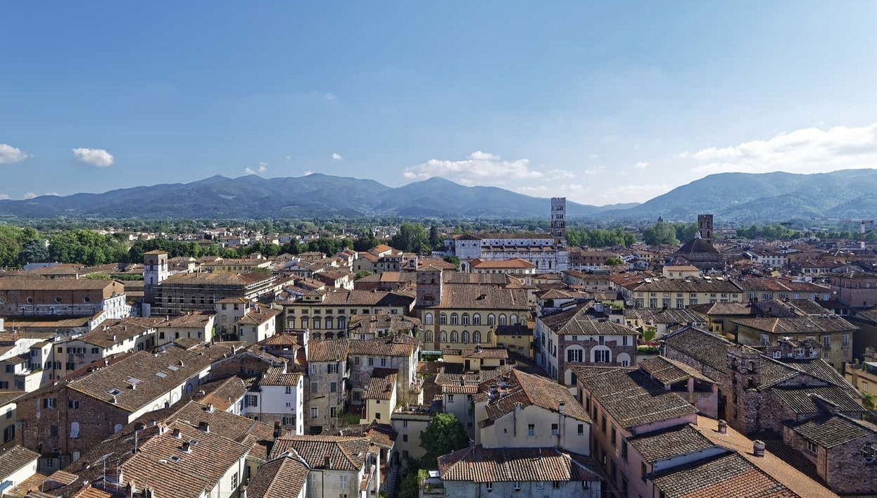 Panorámica del centro histórico de Lucca
