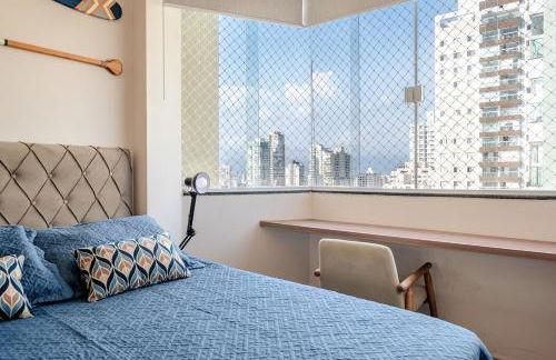 Frente Mar e Conforto | Ar cond, Vaga, Lava e Seca - Foto 2