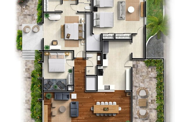 Beachfront Villa w Pool Sleeps 16 Dining Tub - Foto 70