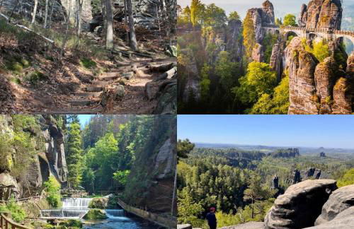 Ferienwohnung Lucy - Moderne Ferienwohnung mit kostenlosem Parkplatz, Terrasse, nahe Bad Schandau und Malerweg - Foto 13