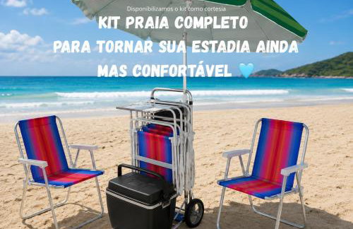 Apto de Luxo 400m Prainha-Piscina-churrasqueira-Ar-condicionado-Sand beach - Foto 3