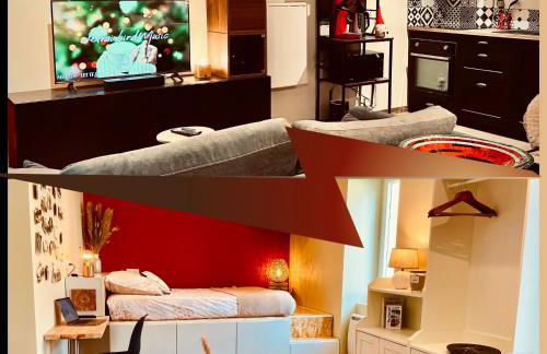 Le Duo Forézien - 2 Apts au RDC côte à côte - Proche gare et centre - Wifi - Foto 3