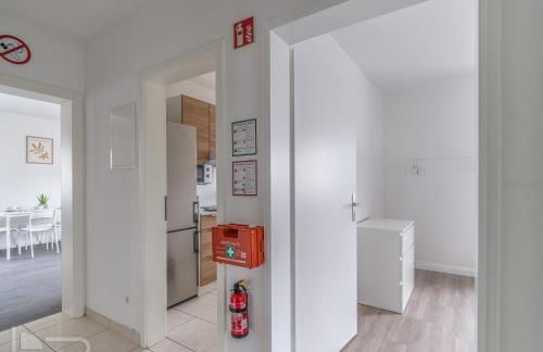 Voll ausgestattete Apartments mit Einzelbetten - Küche - WLAN - PKW-Parkplatz - Foto 14