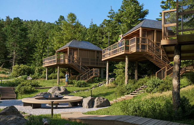 Premium Baumhaus mit 1 Schlafzimmer - Foto 9