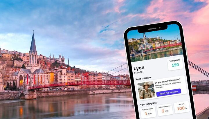 Gioco di esplorazione di Lione e tour della città sul tuo telefono - Foto 1