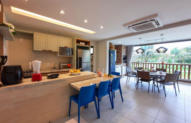 VG Sun Pé na Areia Luxuoso Térreo Gourmet 8 pessoas By DM Apartments - Foto 18