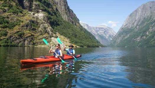 Remo sincronizado a bordo do caiaque