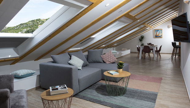 Coin salon dans le hall