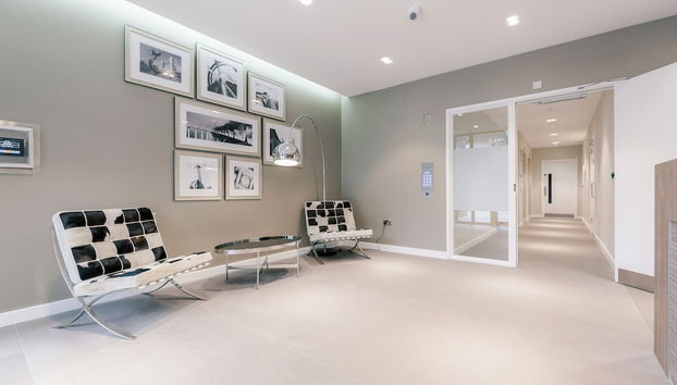 Zona de estar del vestíbulo