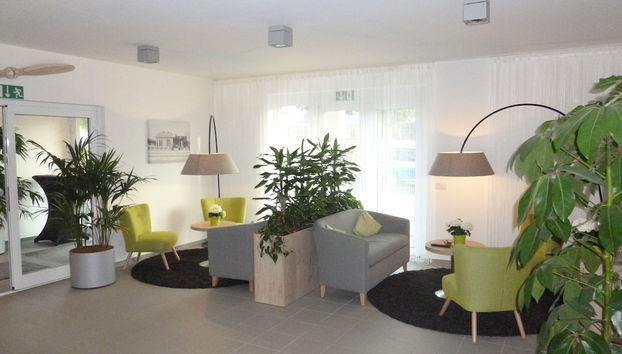 Zona de estar del vestíbulo