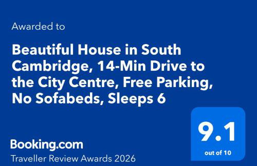 Award Winning Beautiful House in South Cambridge, 14-Min Drive to the City Centre, Free Parking, No Sofabeds, Sleeps 6 - Photo 2