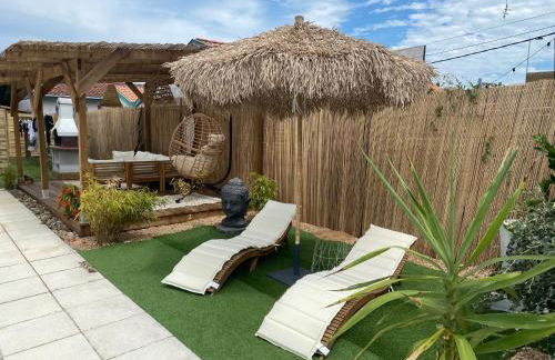 Maisonnette climatisée avec piscine et plage à 6mn - Foto 1