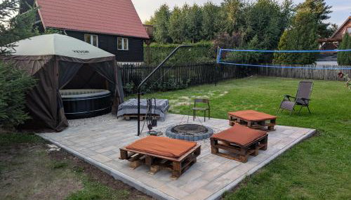 Domek letniskowy w Szkotowie - Foto 5, Garden, sunbed, Garden view