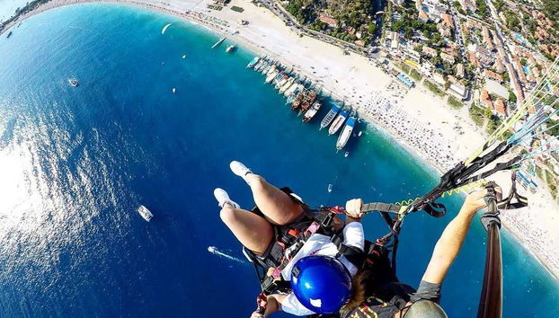 Fly over the Turkish coast