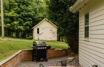 Roebling House 1850s Cabin Hot Tub Fire Pit - Foto 14