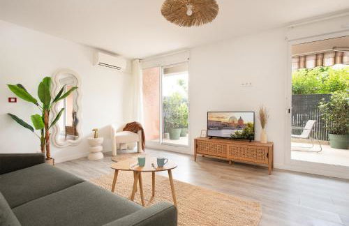 T2 - 1à 4p - Blagnac Aéroport & AIRBUS - Parking privé - Climatisation - Foto 15