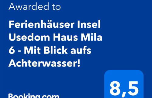 Ferienhäuser Insel Usedom Haus Mila 6 - Blick aufs Achterwasser! Whirlpool und Sauna - Foto 5