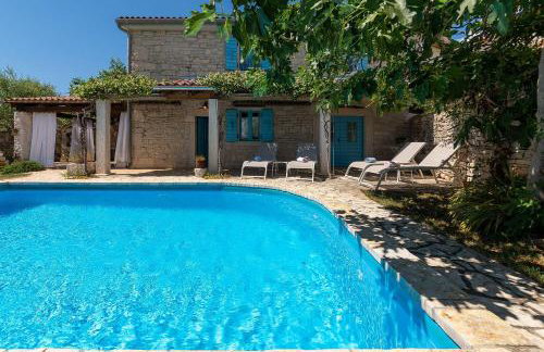 Mediterranes Steinhaus mit Privatpool, Sauna, Meerblick, Kamin, Sommerkueche - Foto 27