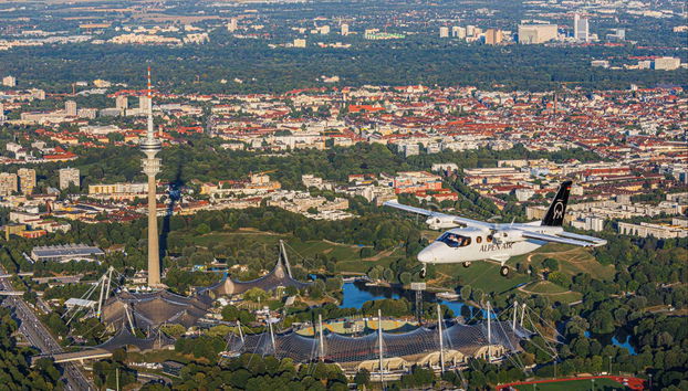 Olympiapark visto dall'alto