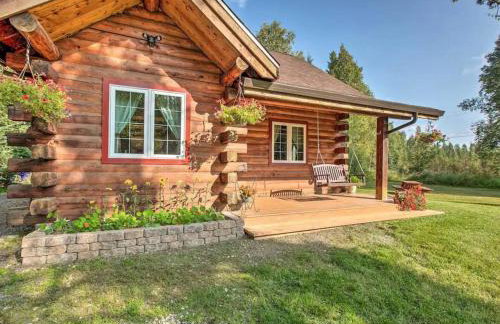 Northern Lights Log House w/ Sauna - Foto 13