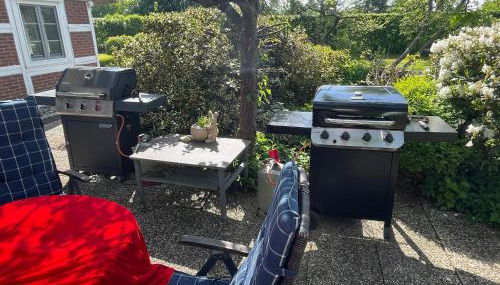 Ferienwohnung Hotel Appartement 2 Schlafzimmer Altes Landhaus Oste mit Terrasse, Grill, Küche, Bad, WLAN, nah am Nordsee Strand - Foto 4