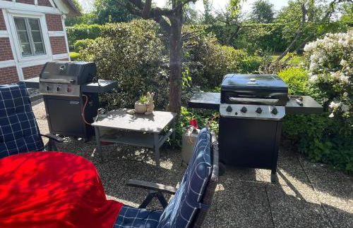 Ferienwohnung Hotel Appartement 2 Schlafzimmer Altes Landhaus Oste mit Terrasse, Grill, Küche, Bad, WLAN, nah am Nordsee Strand - Foto 4