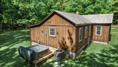 Woodland cabin w hot tub & fire pit - Foto 5, Garden view