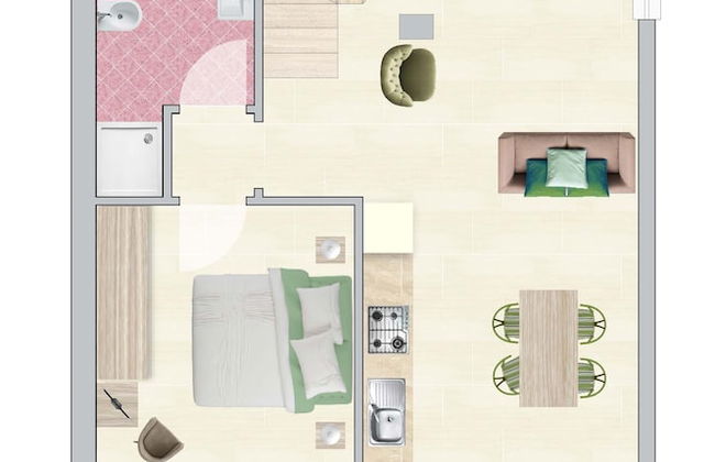 Apartment 30 Meters From the sea With 8 Beds With Full sea View - Foto 16