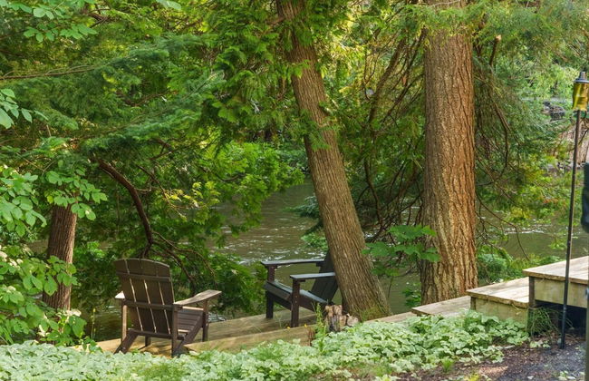 Firefly Lodge! Boardman River! Hot Tub! Woodstove! - Foto 18