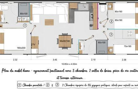 Mobil Home cosy à Contis Proche plage et nature - Foto 22