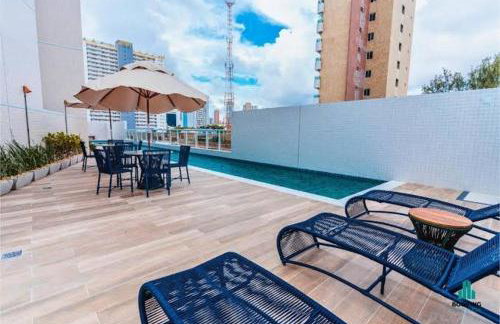 Apartamento com piscina Praia de Iracema, Aquarius Residence-Fortaleza - Foto 1