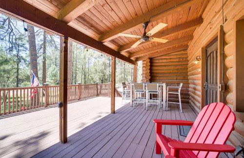 Covered Deck, Private Acreage Log Cabin in Pine - Foto 22