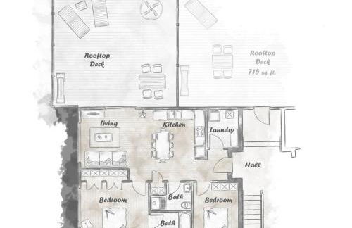 Private Hot Tub The Perch 14 Patio 2BR Downtown - Foto 25