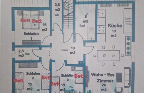 FeWo Taube in Schammels dorf am Brauereienweg Platz für 7 Personen - Photo 3
