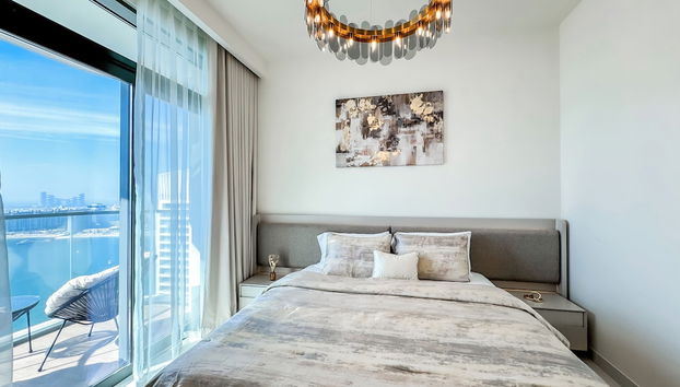 High floor Panoramic 2BR & Private Beach - Foto 3, Habitación