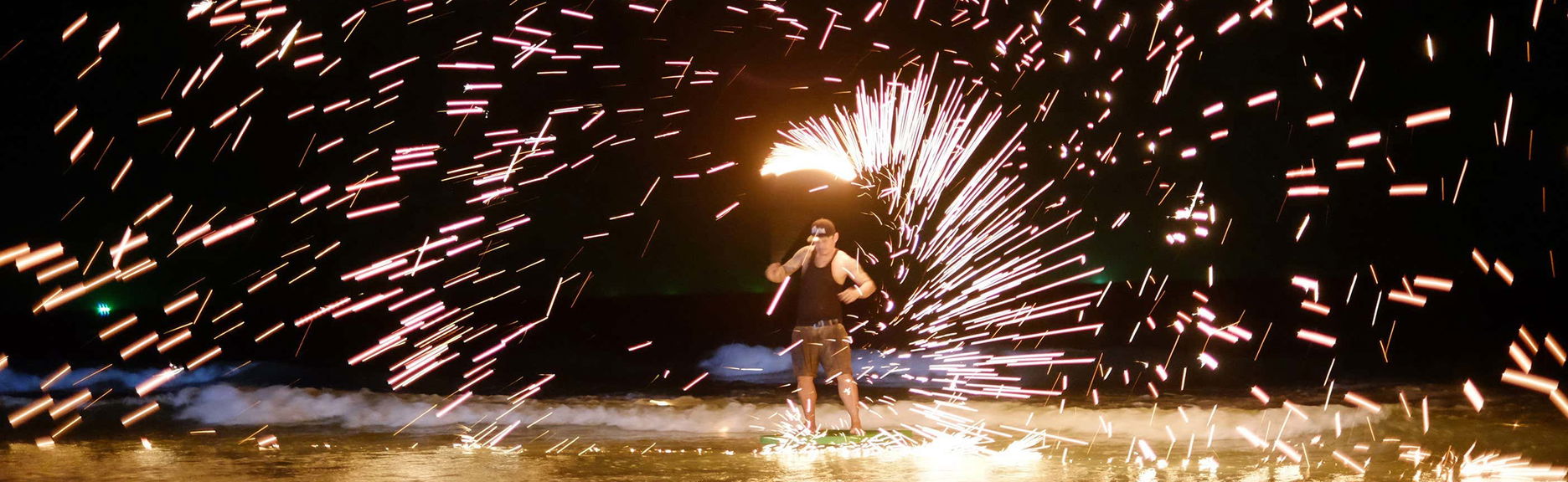 Full Moon Party na praia de Koh Phangan