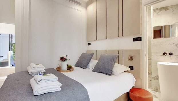 Modern Apartment - 2br/6p - Bonne Nouvelle - Foto 4, Habitación